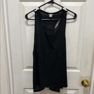 Black V-Neck Sleeveless Tank Top